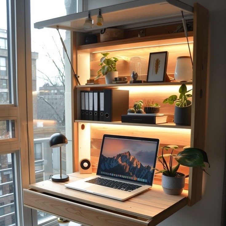میز تحریر دخترانه کتابخانه دار