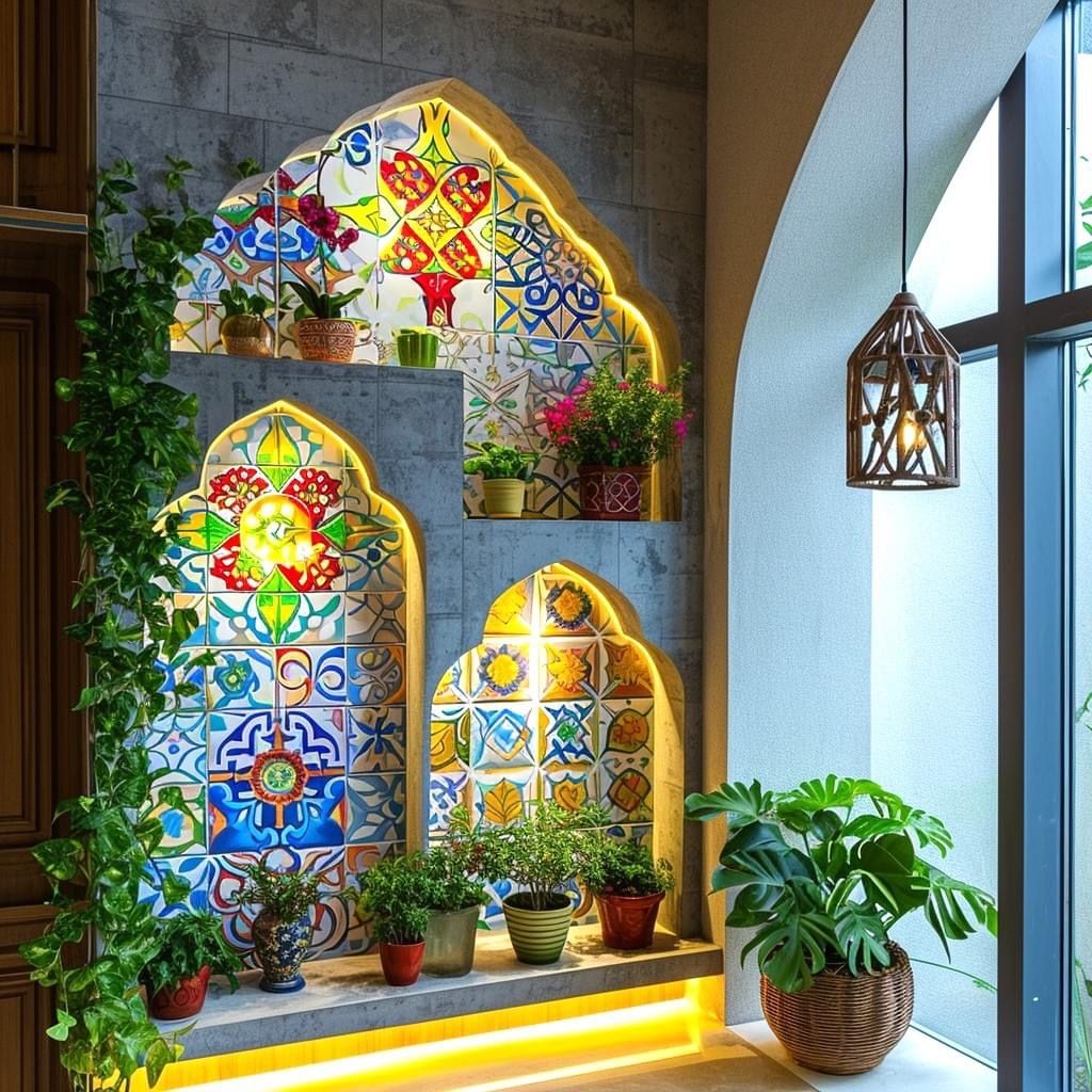 طراحی ورودی رستوران ایرانی