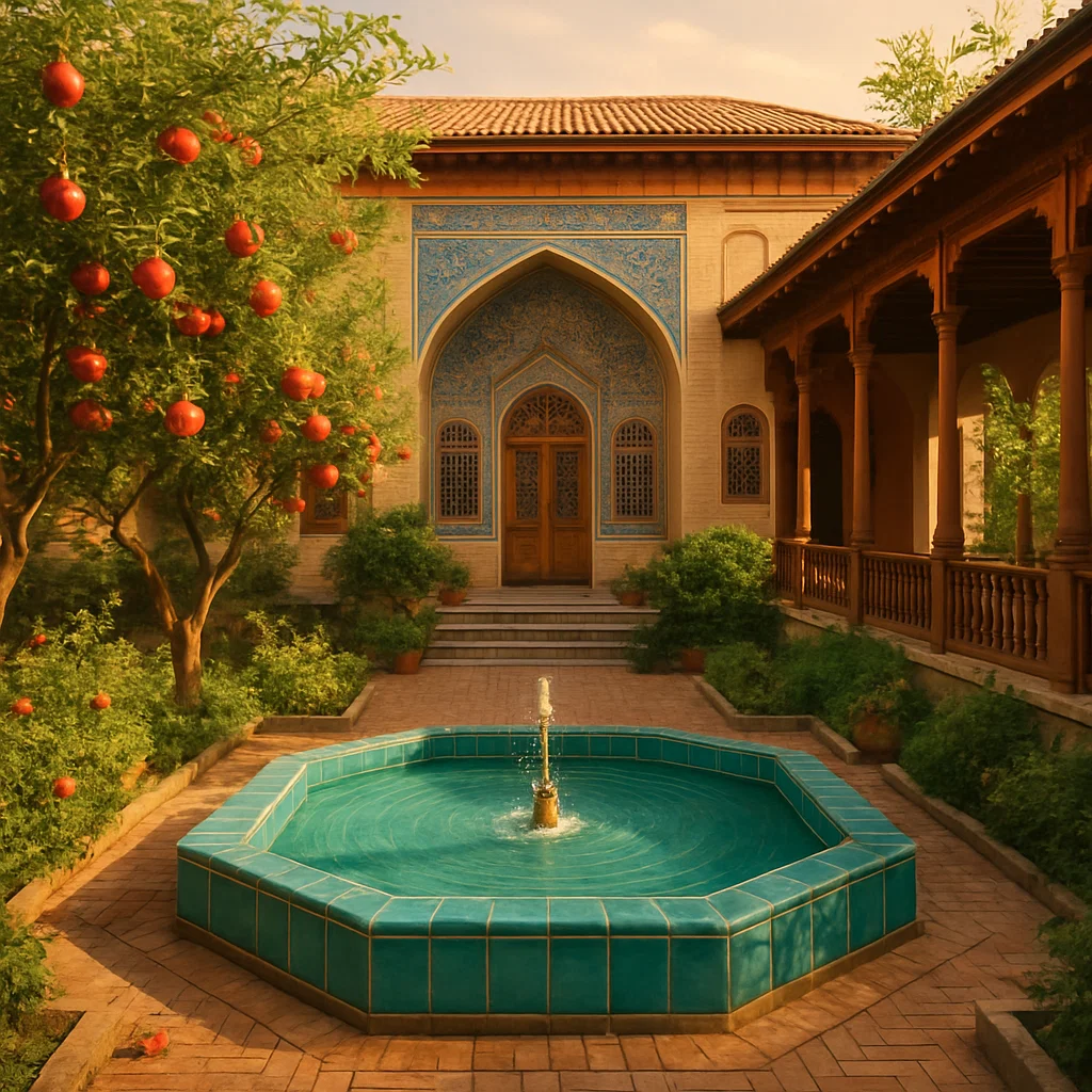 طراحی ایوان خانه های ایرانی با هوش مصنوعی