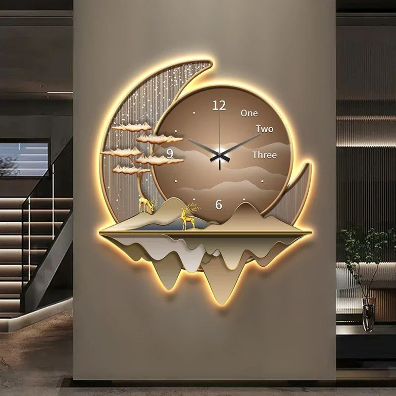 تزیین دیوار با ساعت دیواری خاص