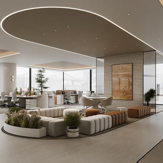 فاصله استاندارد میزهای اداری