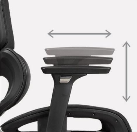 دسته های قابل تنظیم صندلی مدیریتی مش راحتیران مدل T 11-19 - 1 - 2