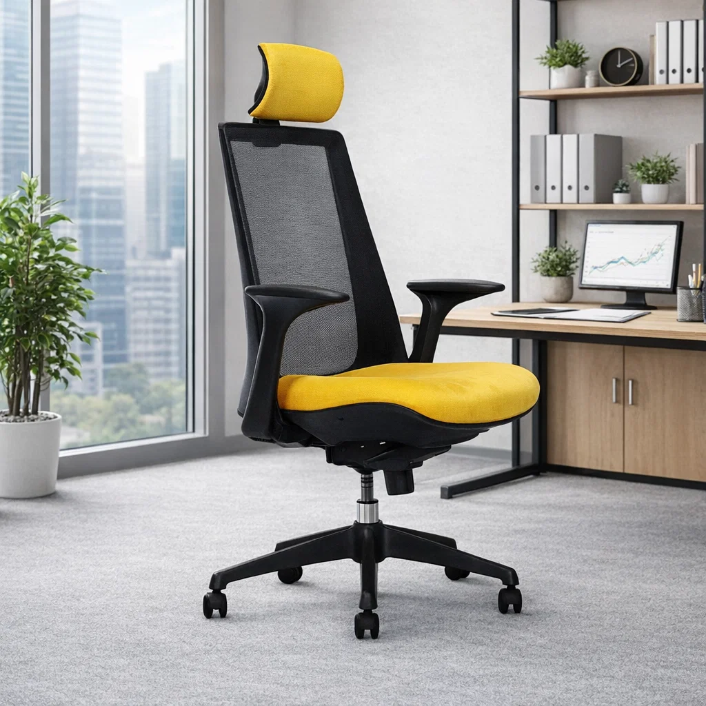 صندلی مدیریتی پشت مش