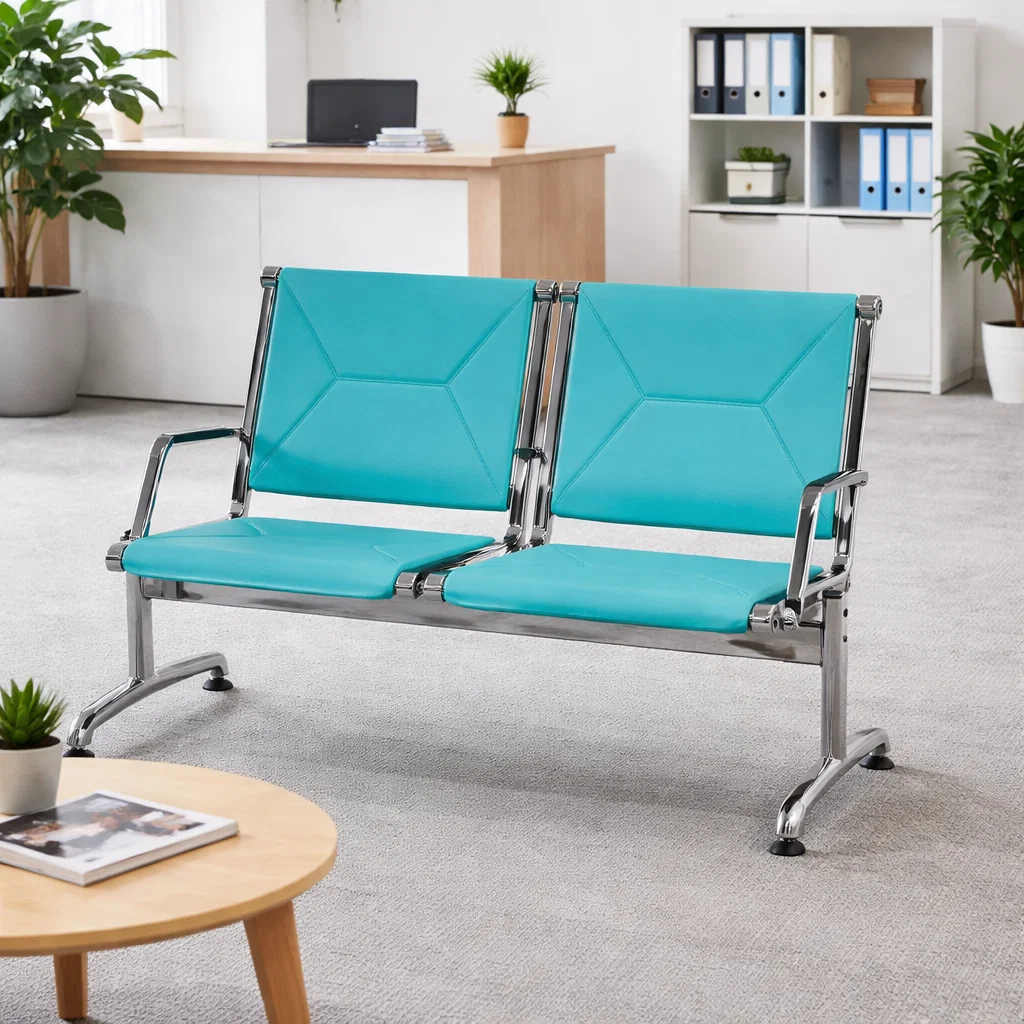 صندلی انتظار با روکش چرم