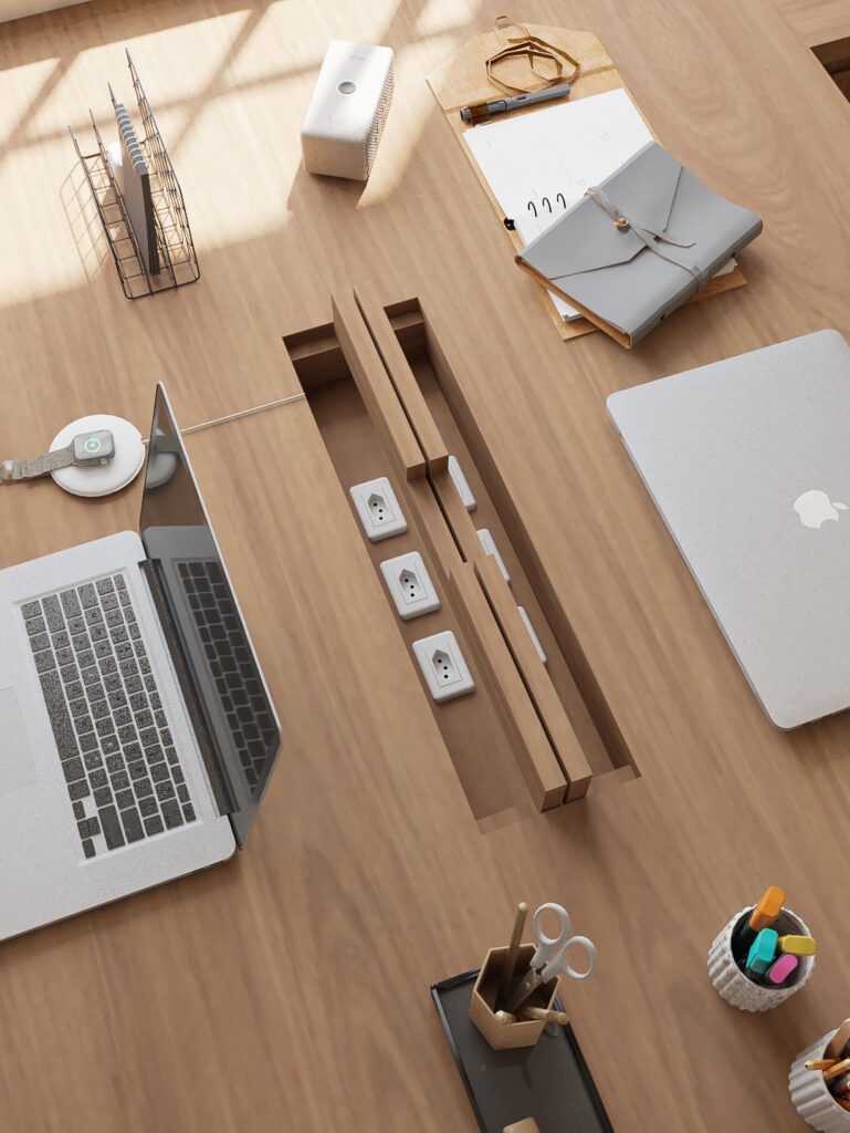 میزهای اداری مجهز به تجهیزات جانبی